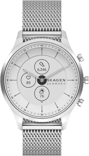 Vista 2 de Skagen Jorn - Reloj inteligente híbrido Gen 6 de 1496in con Alexa integrado frecuencia cardíaca oxígeno en sangre y notificaciones de teléfono
