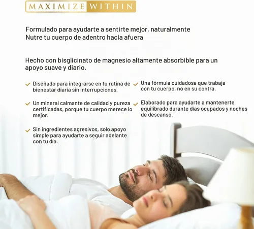 Vista 4 de Suplemento extra fuerte de magnesio para la salud ósea, 60 cápsulas