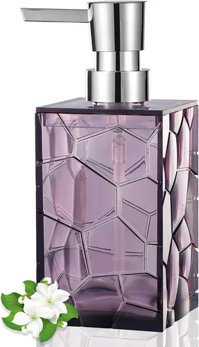 Vista 9 de Dispensador de Jabón de Manos, Botellas de Bomba Líquida de Plástico Acrílico Transparente Recargables Dispensador de Loción para Decoración de Baño