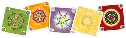 Vista 6 de Juego de mesa Mandala Desafiante juego para dos jugadores con hermoso arte abstracto Juego de mesa de estrategia para adultos y niños A partir