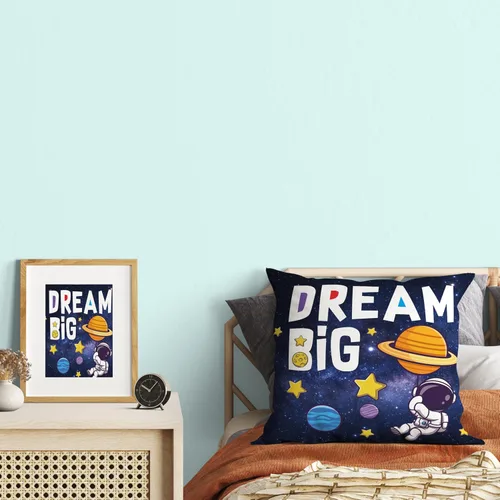 Vista 5 de Yuzi-n Fundas de almohada del espacio exterior con diseño de astronauta y planeta para decoración de habitación de niños, habitación de niños, sala
