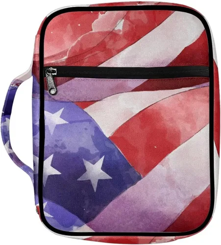 Vista 13 de Lovely 3D Dog Daisy Puppy Paw Print - Fundas grandes de la Biblia con bolsillo con cremallera y asa, bolsas ligeras para la Biblia y bolsa
