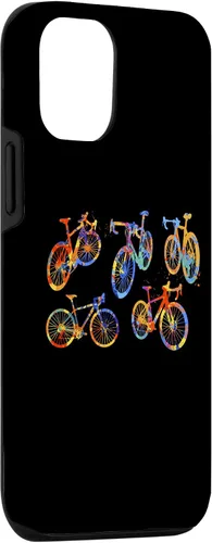Vista 3 de iPhone 15 Road Bike Cyclist Graphic - Funda de diseño de bicicleta