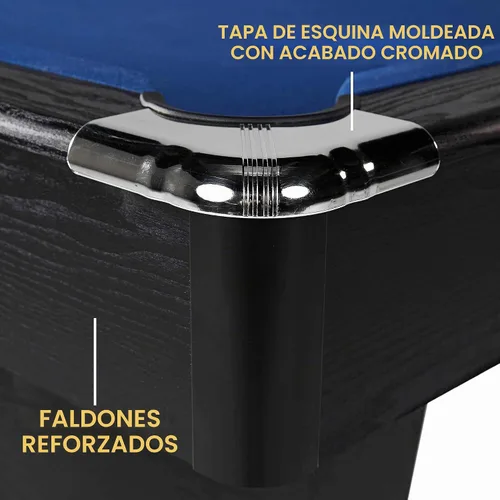 Vista 6 de THORNTON Juego de mesa de billar de 7 pies con bola de billar y palo de taco