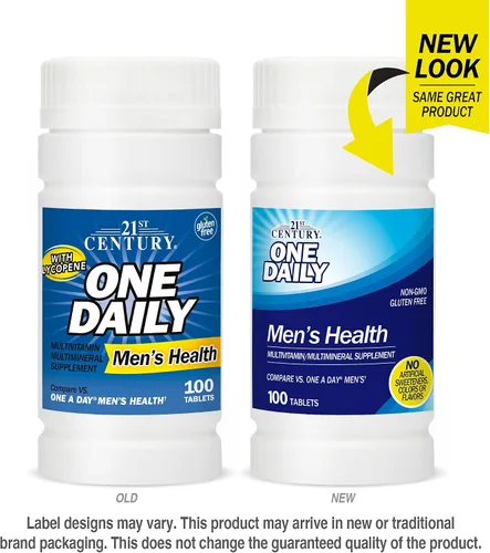 Vista 3 de 21st Century One Daily - Tabletas de salud para hombres, 100