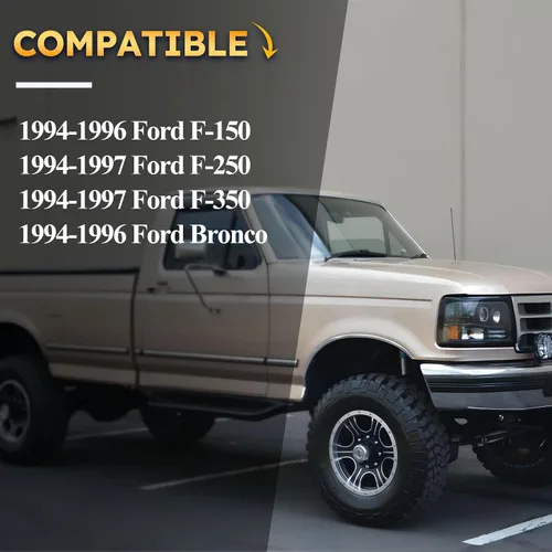 Vista 2 de F6TZ-9B659-AD Manguera de conducto para filtro de aire - Manguera de entrada de aire para Ford F-150, Bronco, F-250, F-350 1994-1996 - 5.0L, 5.8L