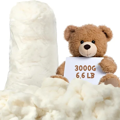 Vista 14 de Relleno de algodón de 30.0 lbs/30 libras para animales de peluche, almohada suave, relleno de fibra de algodón natural, para juguetes, decoraciones
