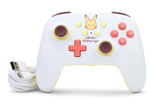 Vista 8 de PowerA Enhanced Wired Controller for Nintendo Switch - Pikachu Electric Type