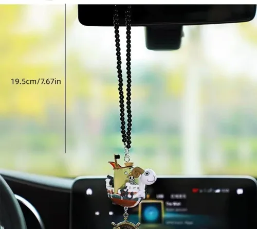 Vista 4 de Anime A Piece Luffy Pirates Boat Llavero Cosplay Figuras de Acción Dibujos Animados Regalo para Mujeres Hombres