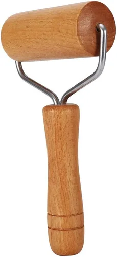 Vista 6 de Rodillo de pastelería y pizza Baker Roller Utensilios de cocina de madera para hornear (2)