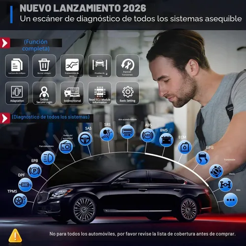 Vista 2 de Thinkdiag2 - Escáner de diagnóstico OBD2 de control bidireccional para iOS y Android, escaneo Bluetooth con protocolo CAN-FD, AutoVIN, prueba