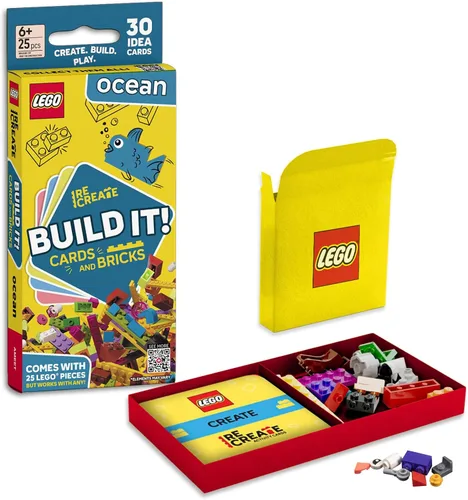 Vista 5 de Lego Recreate - Tarjetas de actividades - Animales Juego de construcción creativa con más de 30 tarjetas de actividades y 25 elementos Lego A