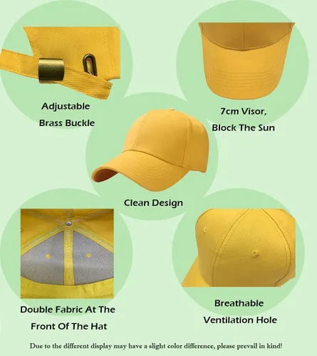 Vista 83 de Gorra de béisbol 100% algodón clásico deportivo casual gorra de golf Sunhat tamaño ajustable