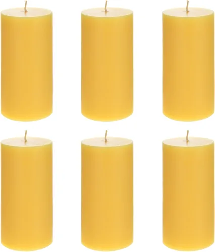 Vista 12 de Mega Candles 1 vela perfumada de citronela sólida, vela de cera vertida a mano de 2 x 3 pulgadas, uso en interiores y exteriores, campamento