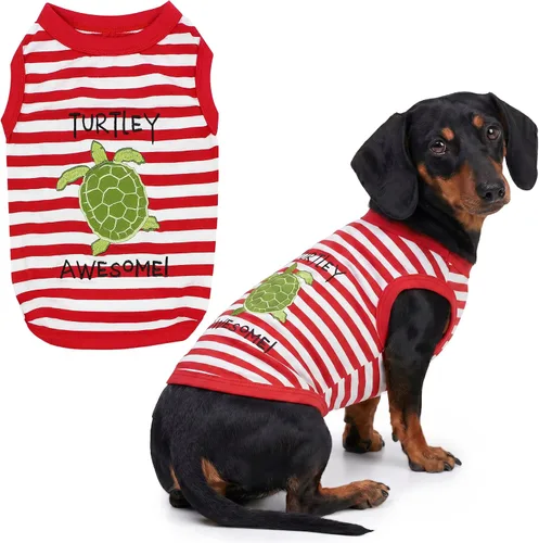 Vista 41 de Parisian Pet Camisa para perro – Camisas 100% algodón para perros pequeños – Chaleco negro sin mangas para cachorros – Ligero y transpirable Mejor