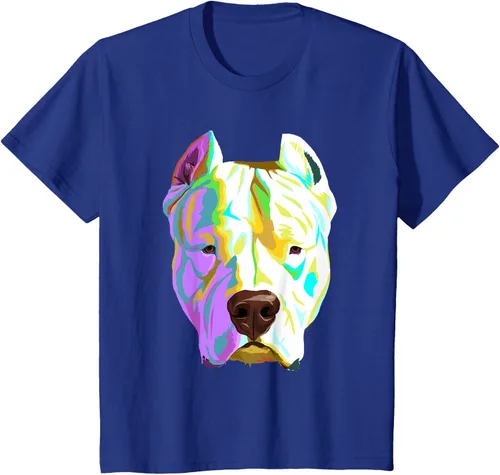 Vista 41 de Colorida camiseta Dogo Argentino, Negro, S