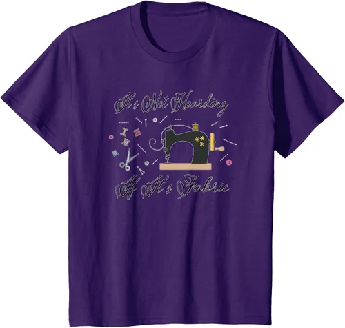 Vista 31 de It's Not Hoarding If Its - Camiseta de costura para acolchado, Blanco, S
