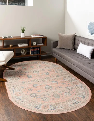 Vista 26 de Unique Loom Whitney Collection - Alfombra tradicional con borde (7 pies x 7 pies octagonal, gris nube)