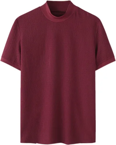 Vista 3 de Mens Thermal Turtleneck Fleece Lined Compression Shirt Mock Turtle Neck Short Sleeve Base Layer Pullovers Sweater Tops
