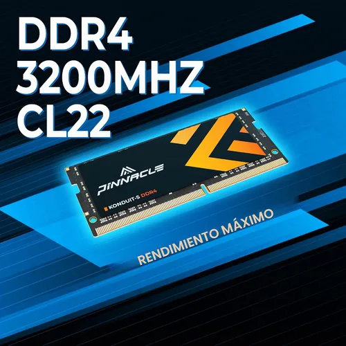 Vista 5 de Timetec Pinnacle 8 GB DDR4 3200 MHz (o 2933 MHz o 2666 MHz) PC4-25600 sin ECC sin búfer 1.2 V CL22 1Rx8 de rango único 260 pines SODIMM Módulo