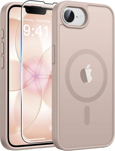 Vista 104 de FNTCASE - Funda para iPhone 16 Pro: magnética, mate, translúcida, de grado militar, protectora contra caídas, resistente, fina, duradera y a prueba