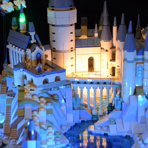 Vista 6 de LightGo Kit de iluminación LED diseñado para Harry Potter, compatible con Lego Hogwarts Castle 76419, juego de construcción, no incluye