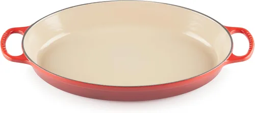 Vista 11 de Le Creuset - Cacerola ovalada de hierro fundido esmaltado Signature, 3 cuartos, modelo Caribbean