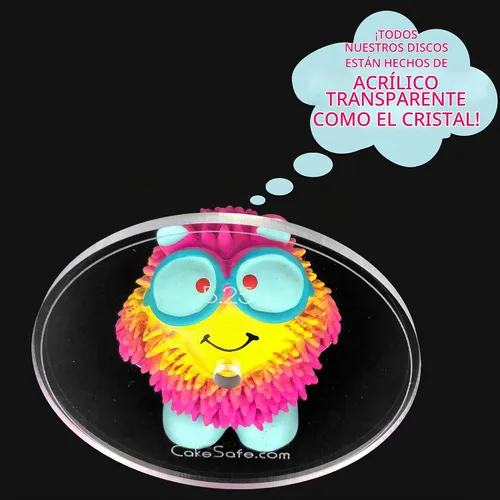 Vista 7 de CAKESAFE Discos acrílicos transparentes de ¼ pulgadas en forma de corazón de 2 a 6.25 pulgadas - Herramienta de glaseado perfecta para suavizar
