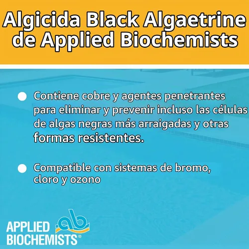 Vista 6 de Applied Biochemists 406303A Alguicida de algaetrina negra y control de depósitos, 32 onzas líquidas, blanco