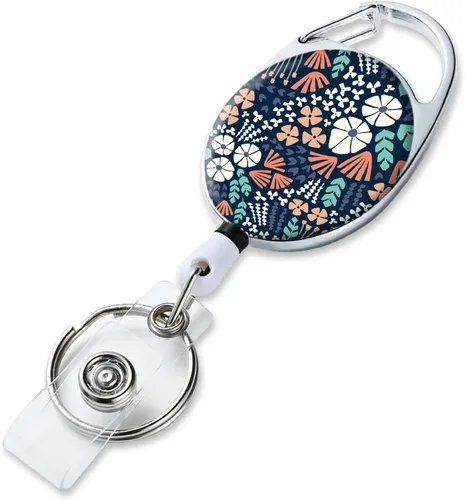 Vista 22 de Portatarrete de Insignia Retráctil con Portarretes Retráctil para Llaves, Lindo Portarrete de Insignia Decorativo para Enfermeras con Clip