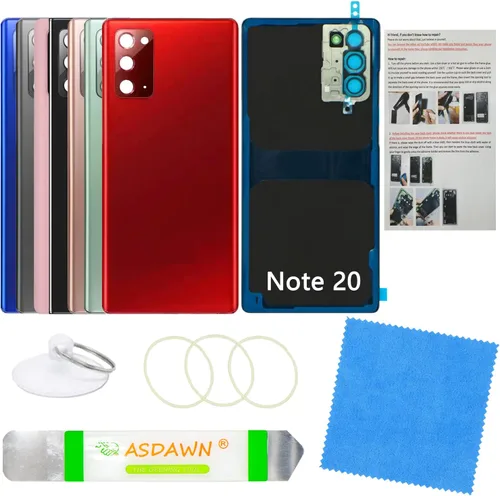 Vista 45 de Para Galaxy Note 8 SM-N950 All Carriers Reemplazo de cristal del panel Cinta preinstalada + lente de cámara preinstalada + kit de herramientas
