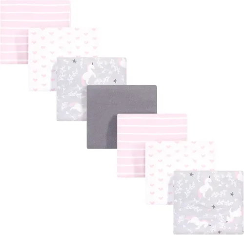 Vista 71 de Hudson Baby Unisex Baby Cotton Flannel Receiving Blankets Bundle, Neutral Woodland Pals, One Size (Pack of 2)
