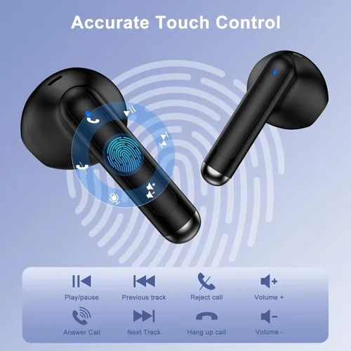 Vista 2 de Samsung - Auriculares inalámbricos Bluetooth para Samsung Galaxy A16 5G A17 A36 A56 A26 S25 Ultra FE A15 A35, auriculares impermeables con micrófono