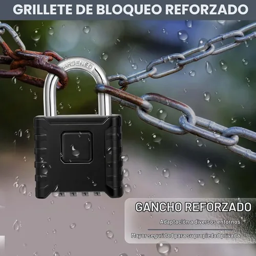 Vista 6 de ZHEGE Cerradura de combinación resistente al aire libre, cerradura