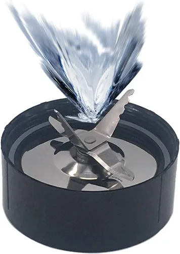 Vista 6 de Hoja de repuesto para máquina de afeitar de hielo y hoja cruzada con junta extra, compatible con batidora Magic Bull, mezclador, exprimidor