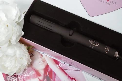 Vista 6 de Aria Beauty Insta Styler - Rizador de pelo de cerámica – Varita rizadora de doble voltaje – Rizador para rizos sin esfuerzo – Perfecto para viajes