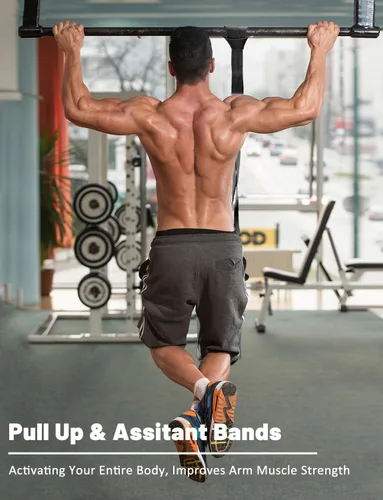 Vista 4 de Resistance Bands, Pull Up Assist Bands - Workout Bands, Eexercise Bands, Long Resistance Bands Set for Working Out, Fitness, Training, Physical