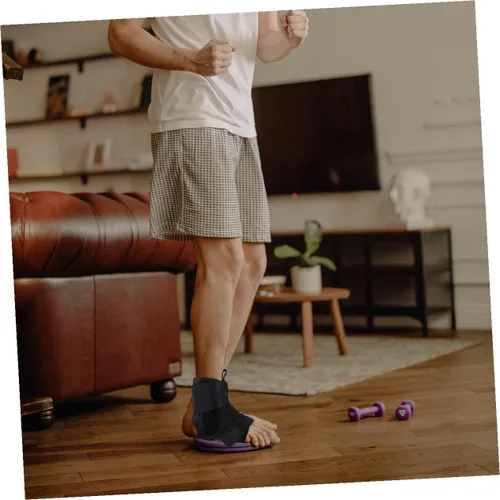 Vista 6 de Ankle Brace Ankle Support Xl Size (44-46) with Lace-up Cross Strap for Overpronation Correction