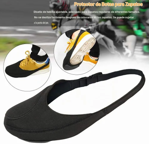 Vista 4 de RICH Protector de Zapatos para Palanca de Cambios de Motocicleta, Antideslizante, Impermeable, Ajustable, Talla Única para la mayoría de Zapatos