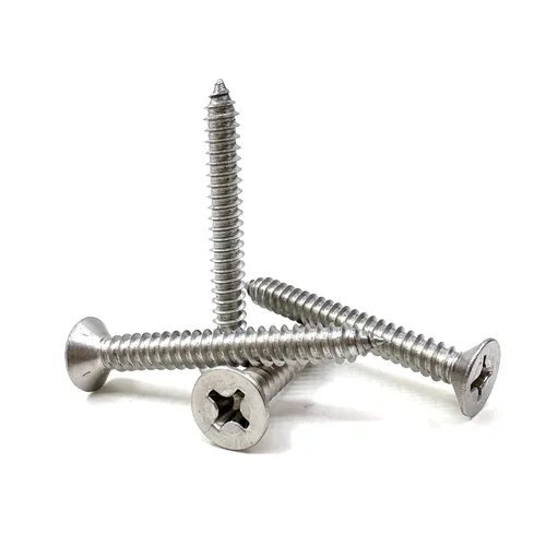 Vista 14 de Tornillos de madera M4x10mm, tornillo Phillips de cabeza plana de acero inoxidable, tornillo autorroscante de cabeza avellanada Phillips