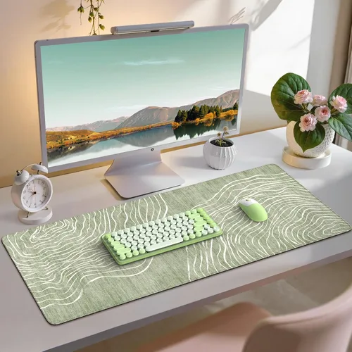Vista 18 de iCasso Tapete de escritorio, bonita funda de escritorio para mujer, 35.4 x 1-Colorido a cuadros