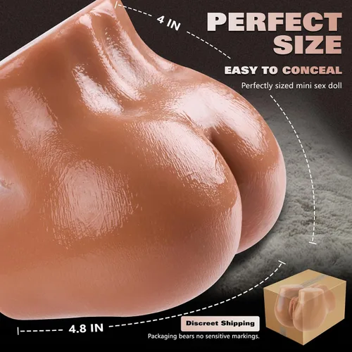 Vista 6 de Muñeca sexual de 1.4 libras, masturbadores masculinos, culo de bolsillo con labios virgen empujando labios sexuales sexuales vagabundos sexuales