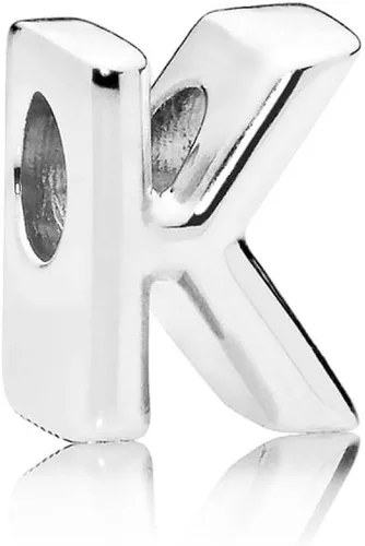 Vista 41 de Colgante de plata de ley 925 con letra PANDORA