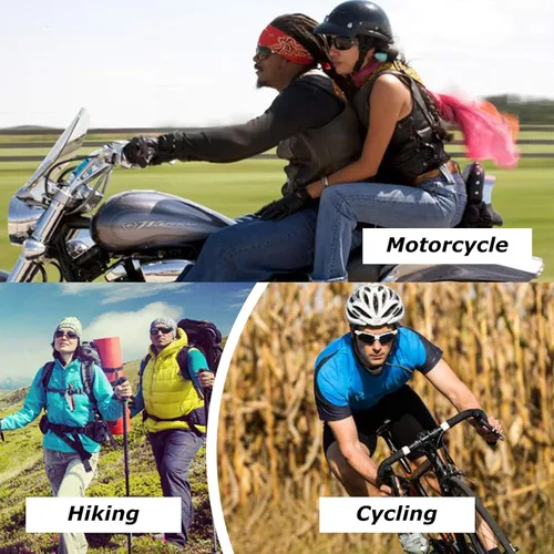 Vista 6 de Peciees - Gafas de sol para montar en motocicleta, 4 unidades, para exteriores