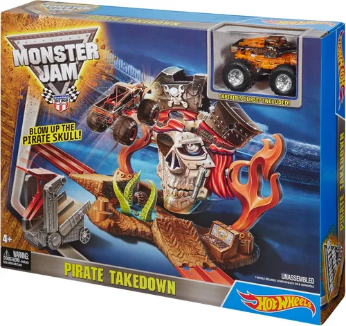 Vista 14 de Hot Wheels Splash Rides, Monster Jam Pirate Takedown - Juego de juego