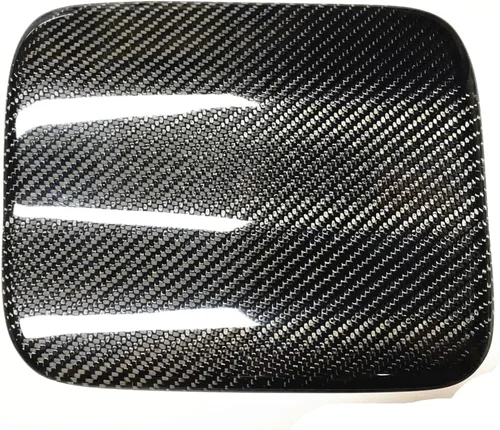 Vista 4 de Cubierta de puerta de gas combustible de fibra de carbono para Subaru Impreza WRX STi 2002-2007 Negro