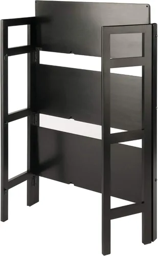 Vista 7 de Winsome Torino - Estantería plegable de 3 piezas con cestas de tela, color negro (20306)