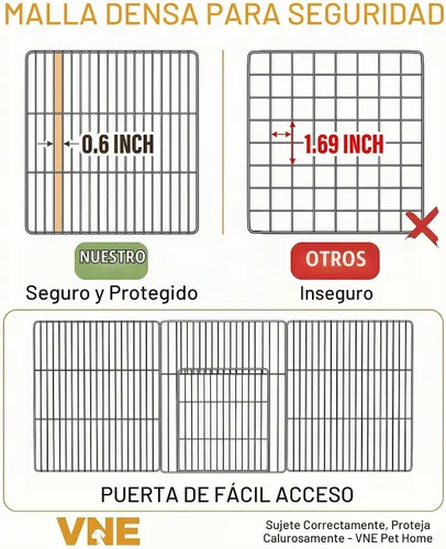 Vista 2 de Jaulas de conejillo de indias con forro impermeable, jaula cerrada para conejo de 48 x 24 x 16 pulgadas, ampliable para animales pequeños BL 20