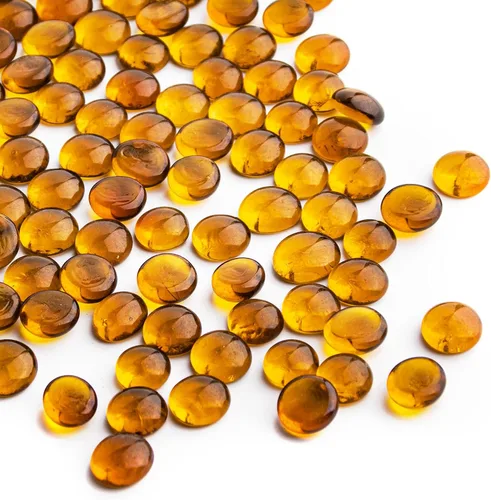 Vista 9 de 1 LB de mármoles de vidrio azul, cuentas de vidrio planas mini~150 PIEZAS para rellenos de jarrón, guijarros de gemas florales de Mancala, rocas