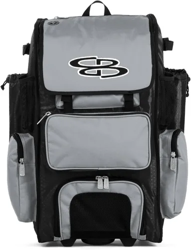 Vista 33 de Boombah Rolling Superpack - Bolsa para equipo de béisbol/sóftbol, varios colores, mango telescópico y capacidad para 4 murciélagos, versión